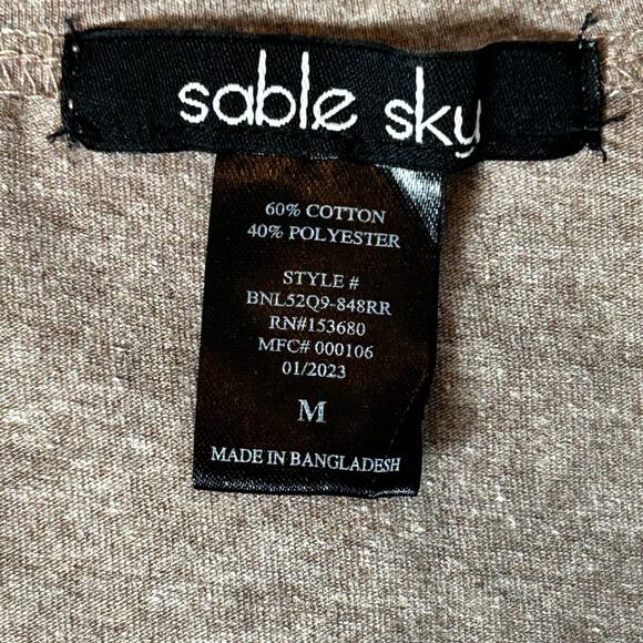 Sable Sky Brown Women's Country Girl Boots with BLING T Shirt - Picture 7 of 9